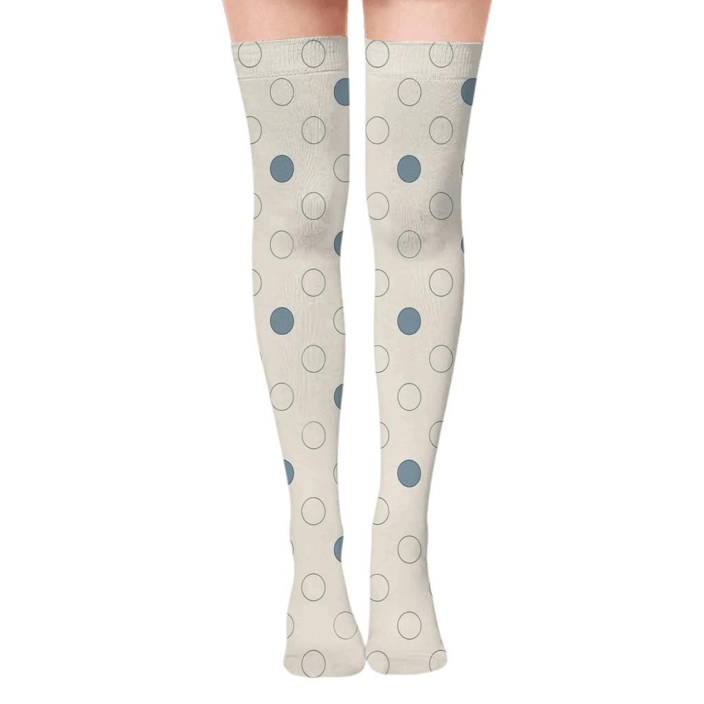 Quiet Ring Array soft everyday over-the-knee socks