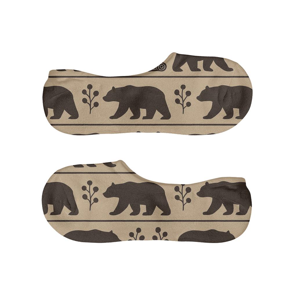 Forest-Bear Silhouette Bands personalized invisible socks
