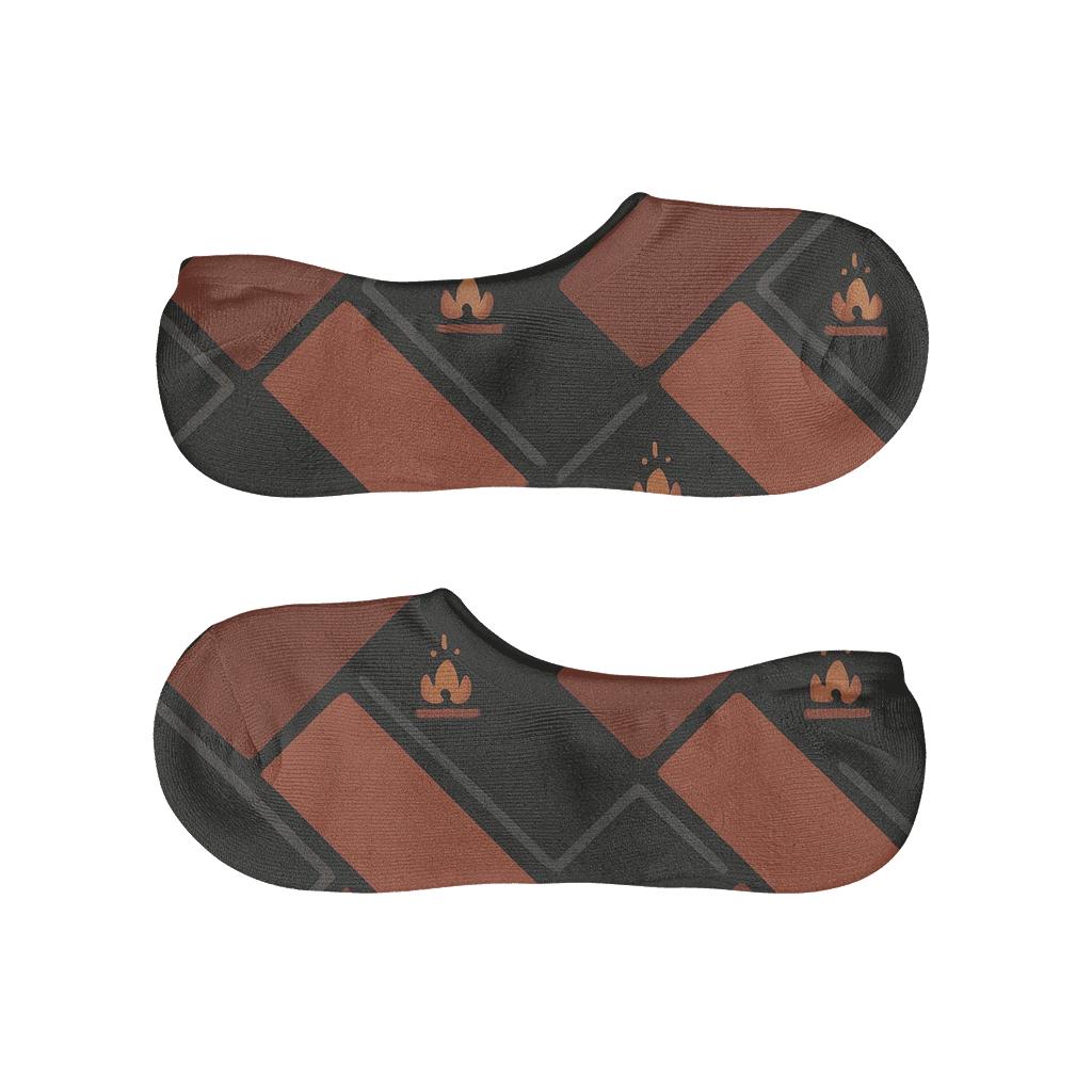 Chimney Brick Mosaic Lattice Heart personalized invisible socks