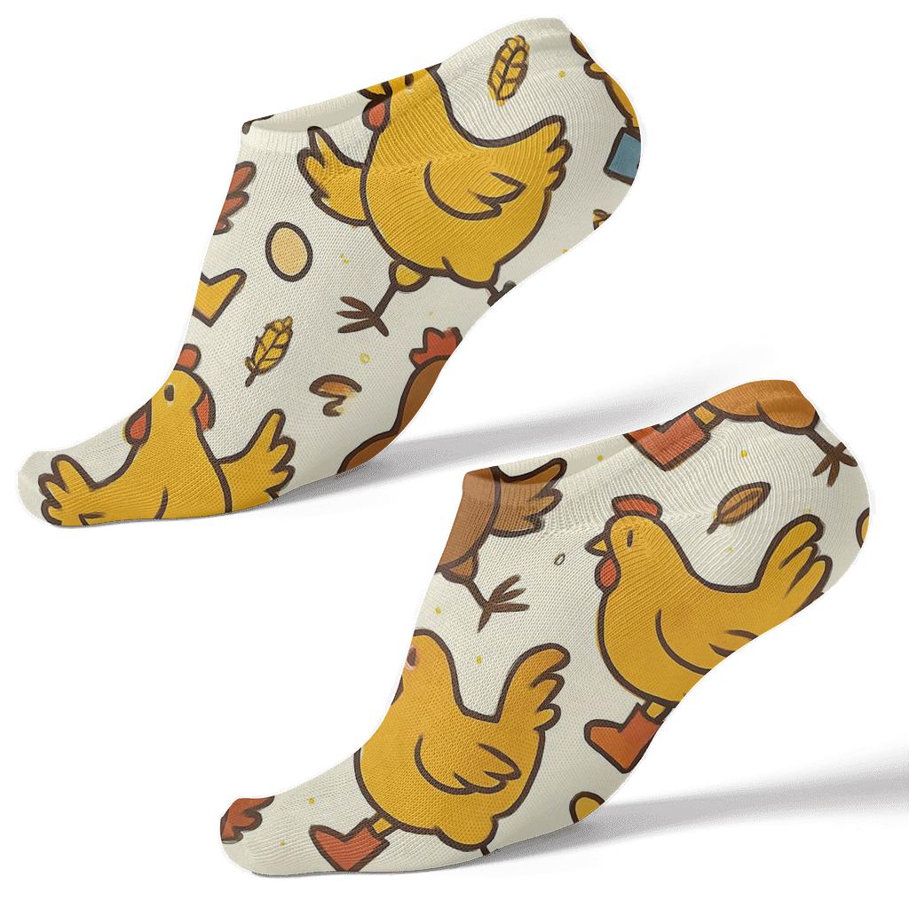 Starfield Parade Of Dancing Hens Chicken Edition stylish athletic ankle socks