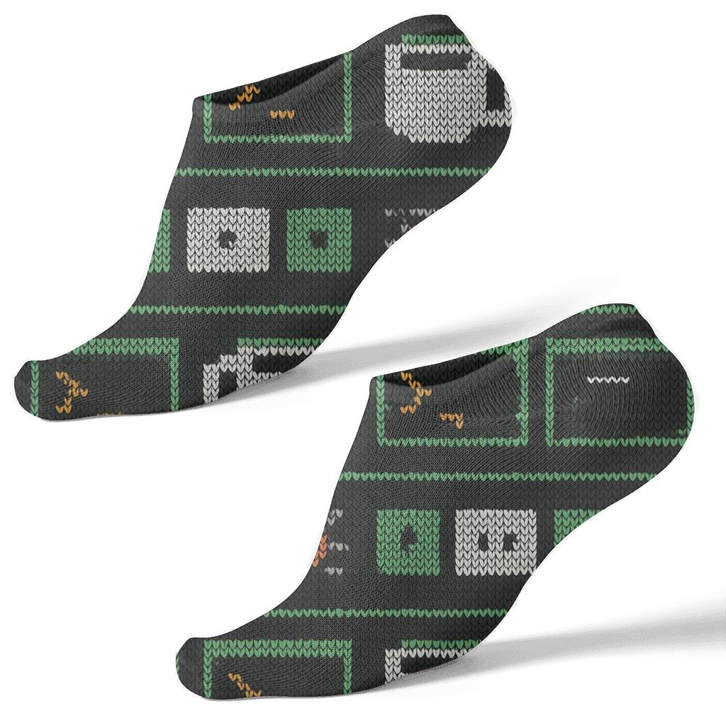 Command Line Rhythm Pattern Software Developer Edition designer print ankle socks