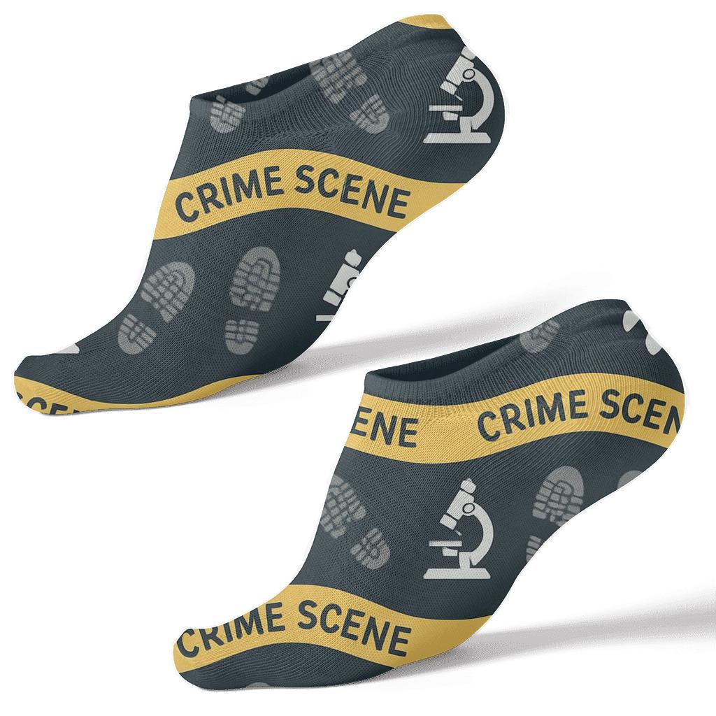 Forensic Scientist Investigation Wave Pattern comfortable cotton ankle socks