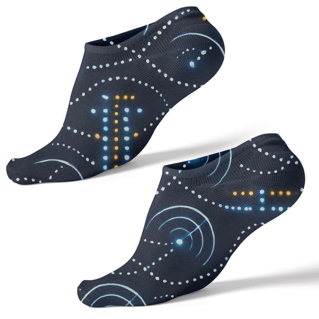 Runway Lights And Radar Rings Air Traffic Controller Edition premium sports ankle socks
