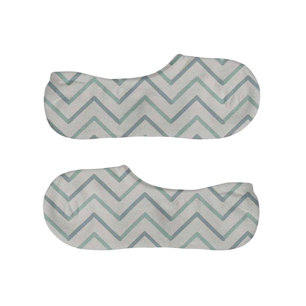 Orbit Trace Chevron breathable seamless no-show sockscustom no-show socks