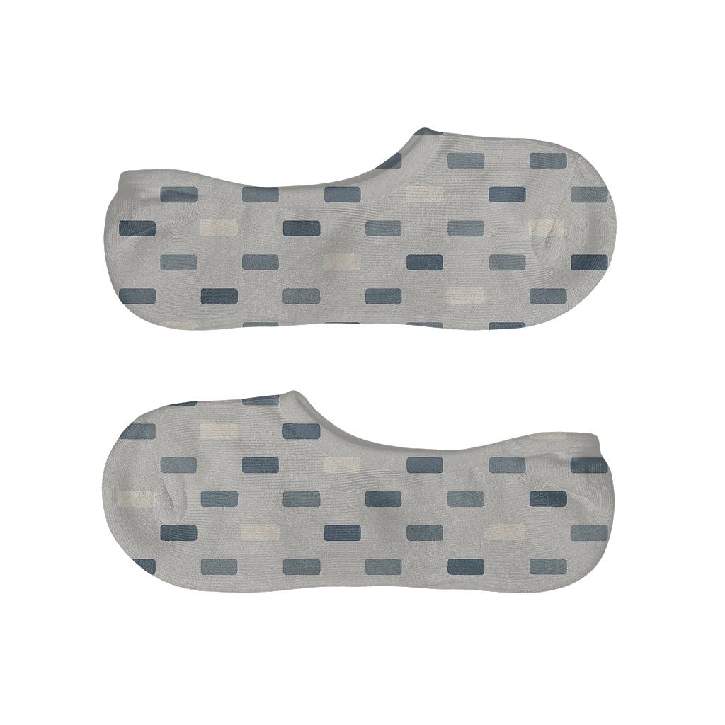 Deep Field Micro Mosaic breathable no-show socks