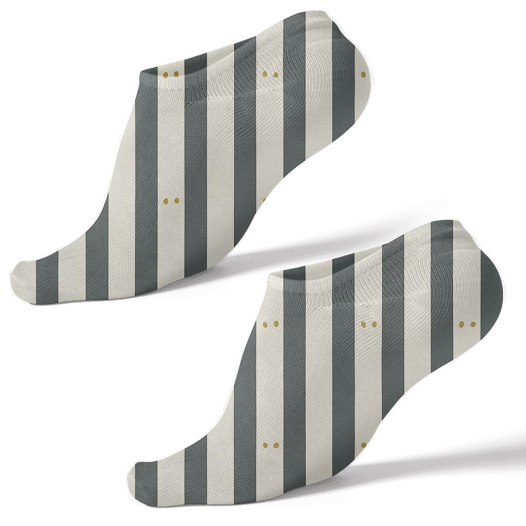 Binary Star Stripe custom ankle socks