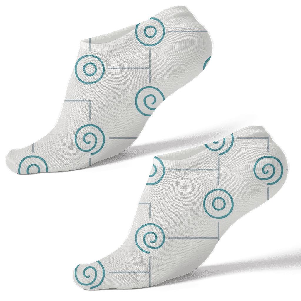 Spiral Node Circuit custom ankle socks