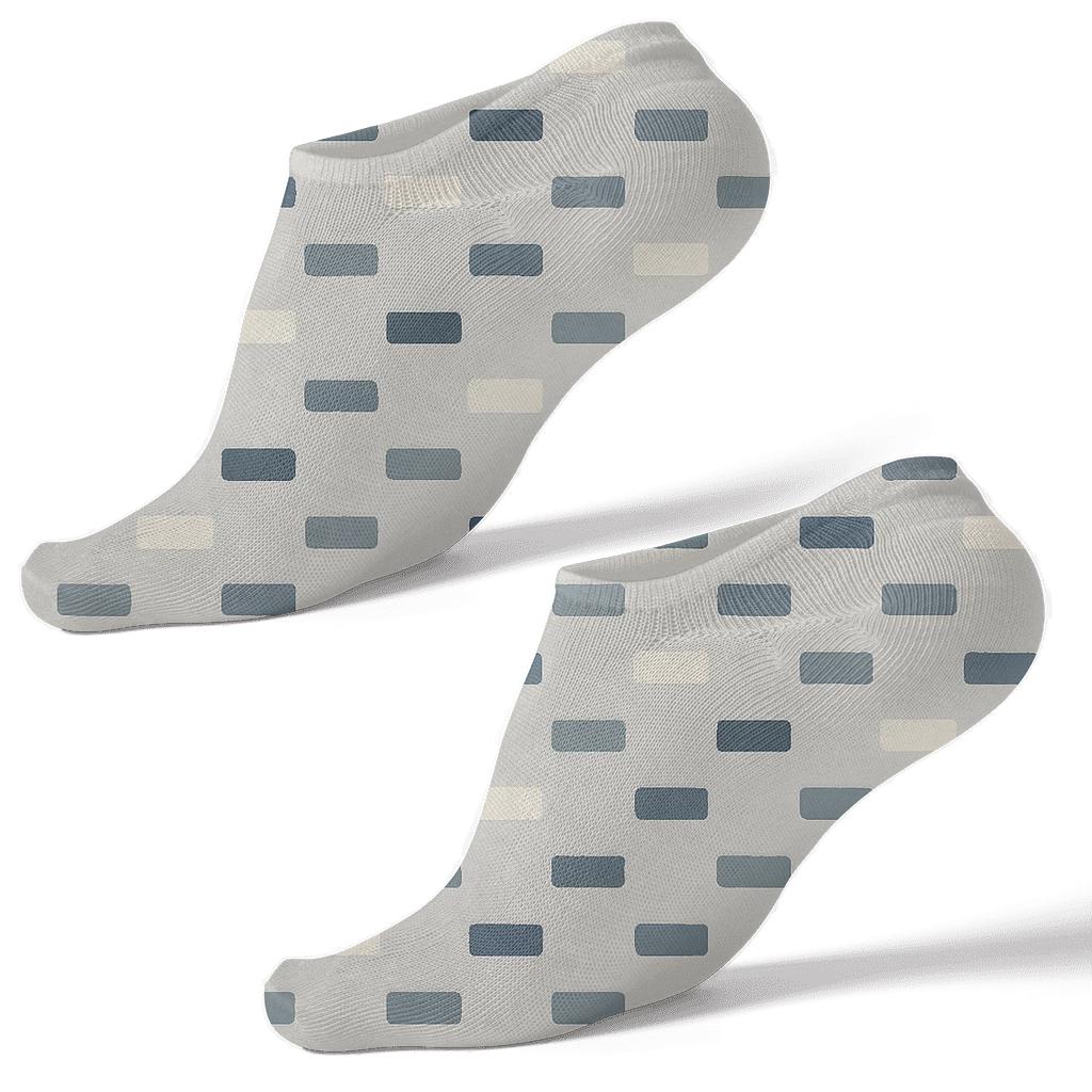 Deep Field Micro Mosaic trendy patterned ankle socks