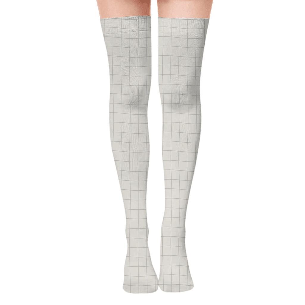 Orbit Grid Drift premium cozy over-the-knee socks