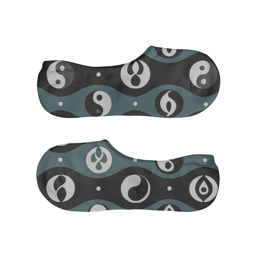 Mirror Wave Taijitu Bands breathable no-show socks