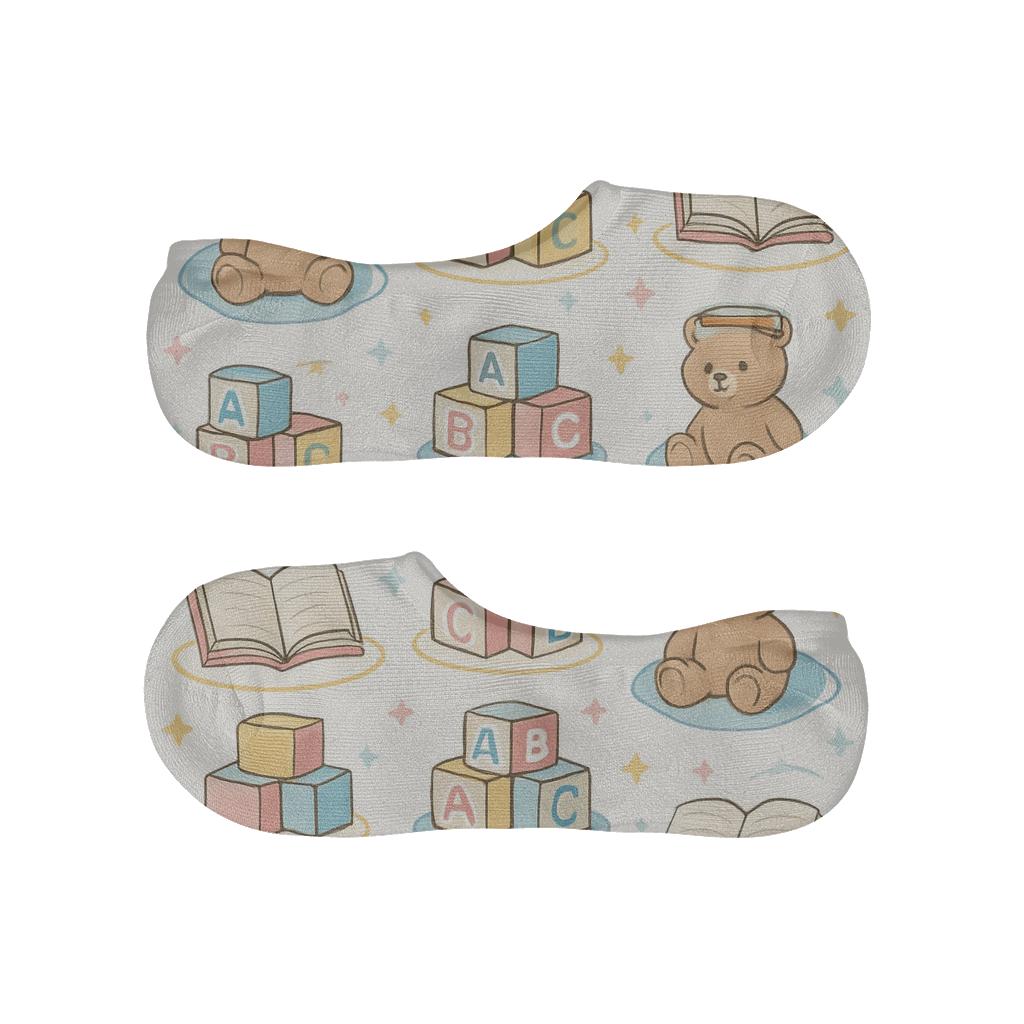 Starlit Playroom Grid For Childcare Worker personalized invisible socks