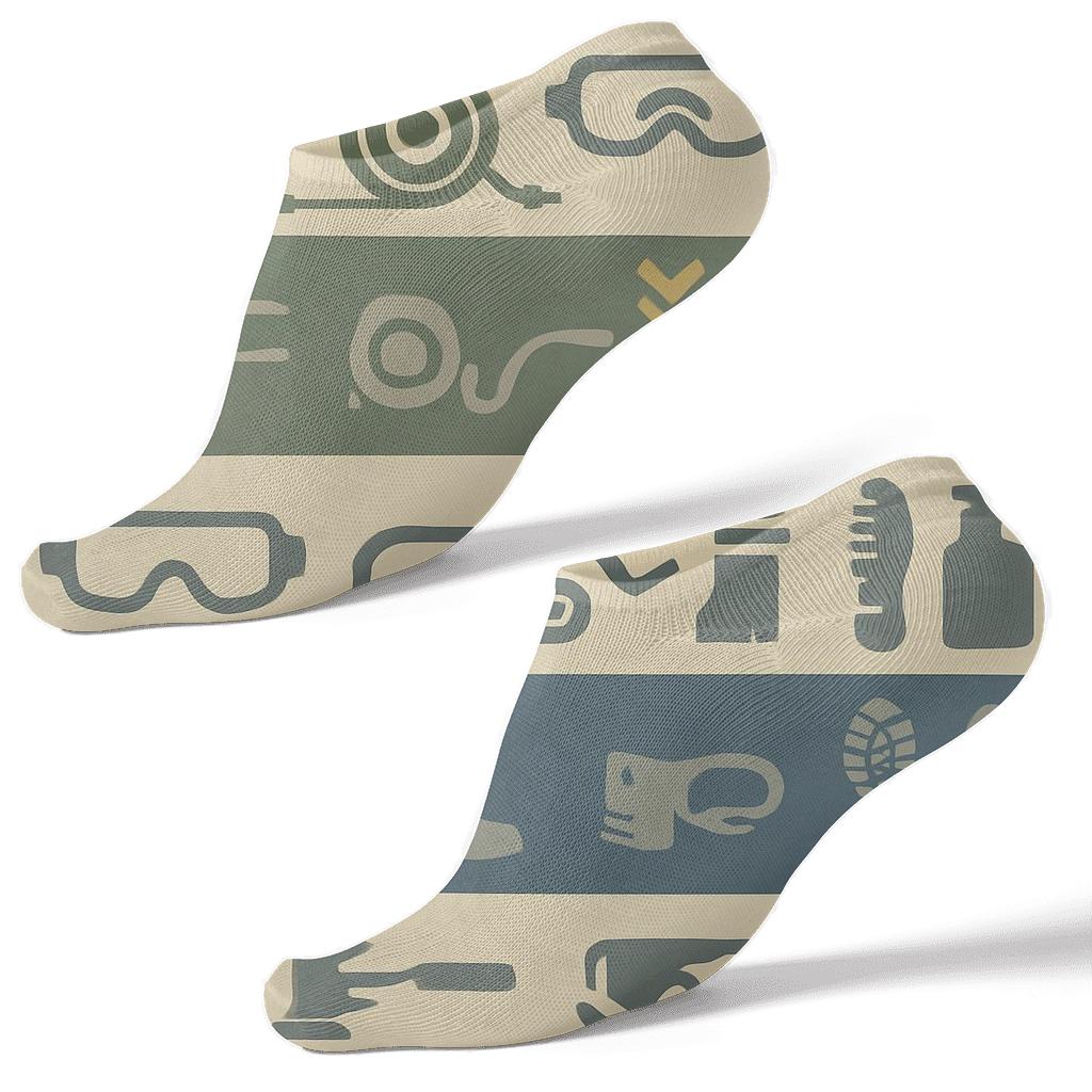 Nebula Stripe Service Pattern Pest Control Technician soft everyday ankle socks