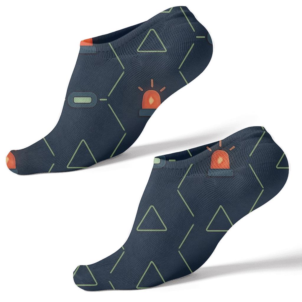 Beacon Lattice For Rescue Worker Night Ops comfortable cotton ankle socks