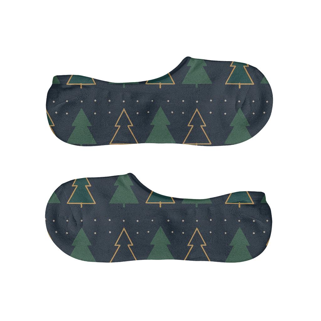 Starry-Christmas Night Tree Bands soft cotton no-show socks