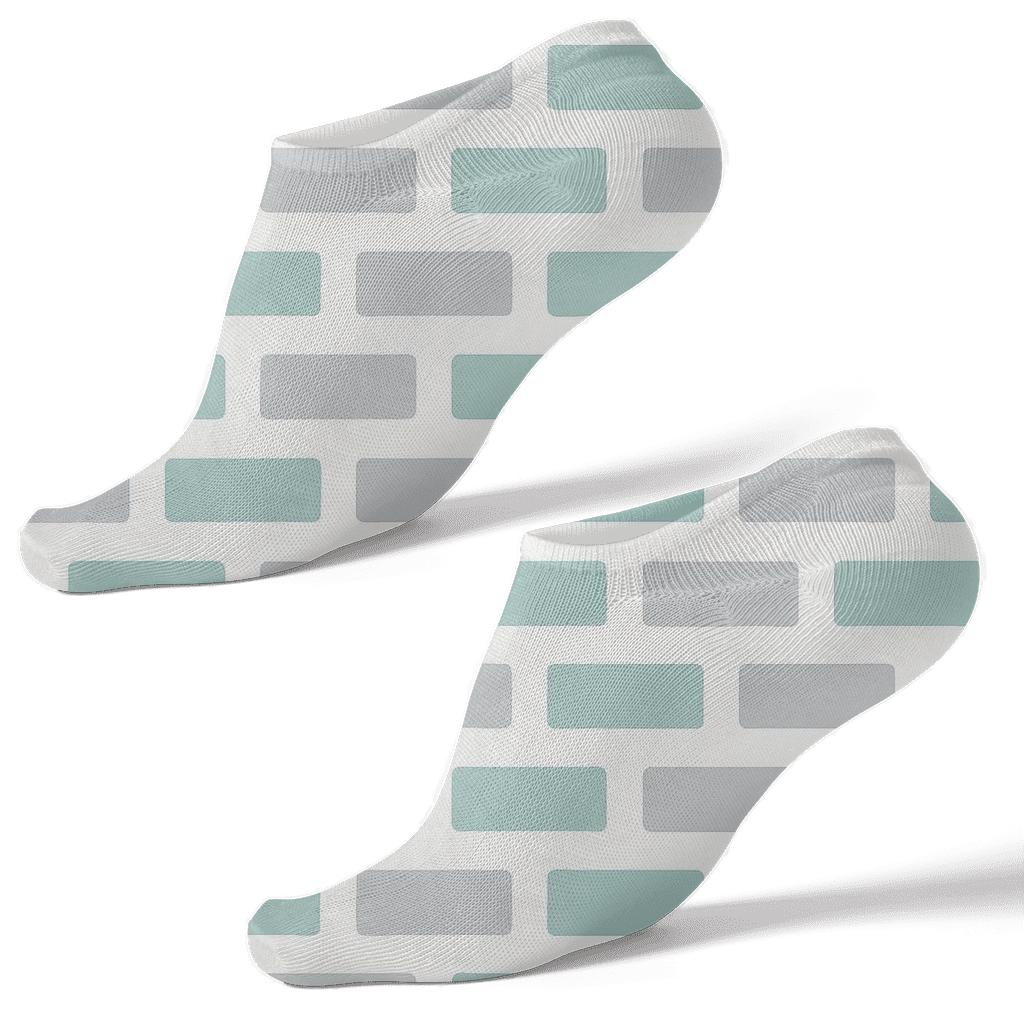 Quantum Step Grid comfortable cotton ankle socks