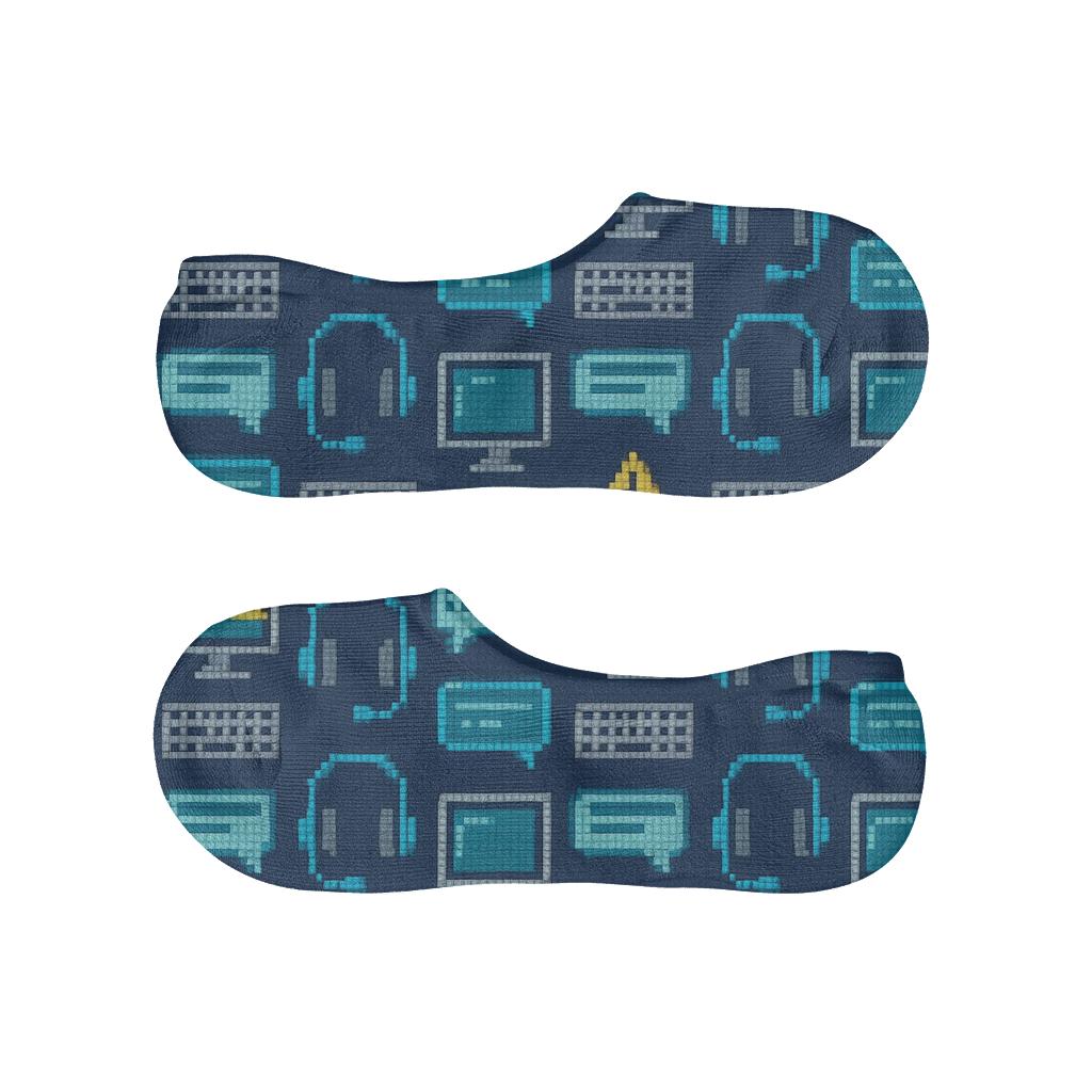 It Support Specialist Pixel Helpdesk Grid comfortable low-cut socks