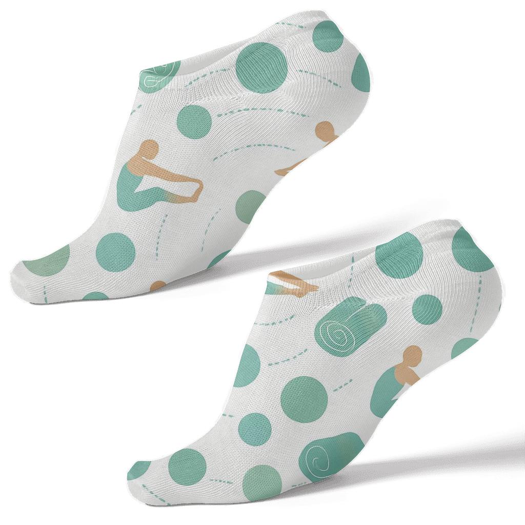 Physical Therapist Wellness Orbit Pattern personalized ankle socks