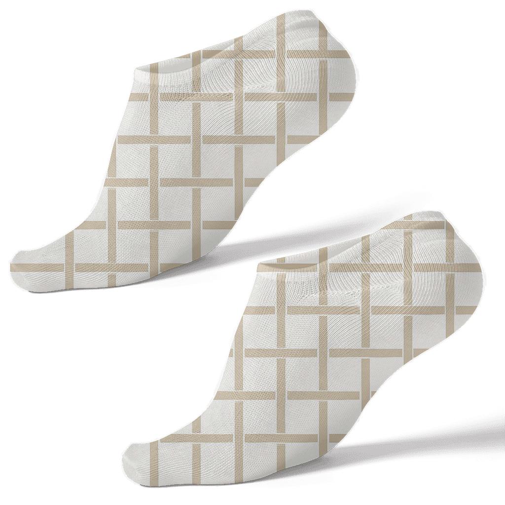 Narrow Weave Lines soft everyday ankle socks