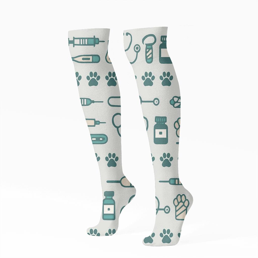 Veterinarian Tool Harmony Bands comfortable cotton knee-high socks