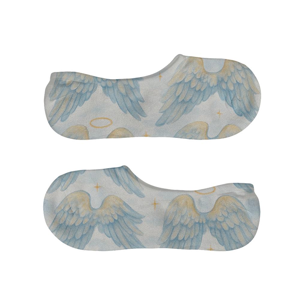 Celestial Wing Tapestry Angel low cut no-show socks