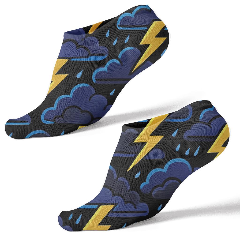 Stormline Skyscape Clouds-Pattern comfortable cotton ankle socks