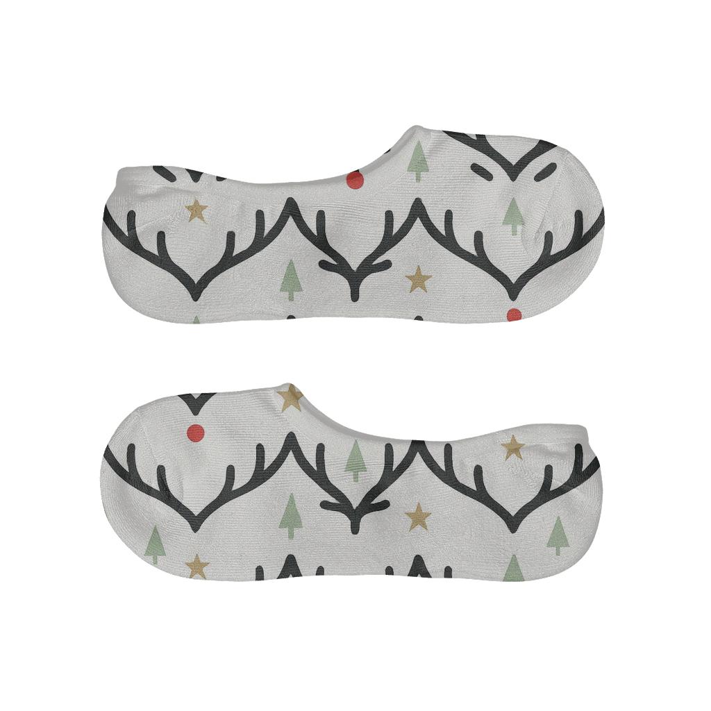 Crimson Antler Chevron Pattern Rudolph Edition unique hidden socks