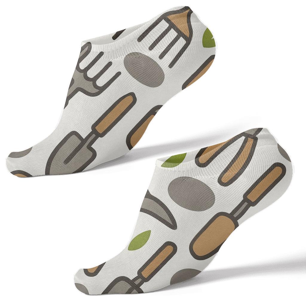 Stone Path Rhythm With Landscaper Tools premium sports ankle socks
