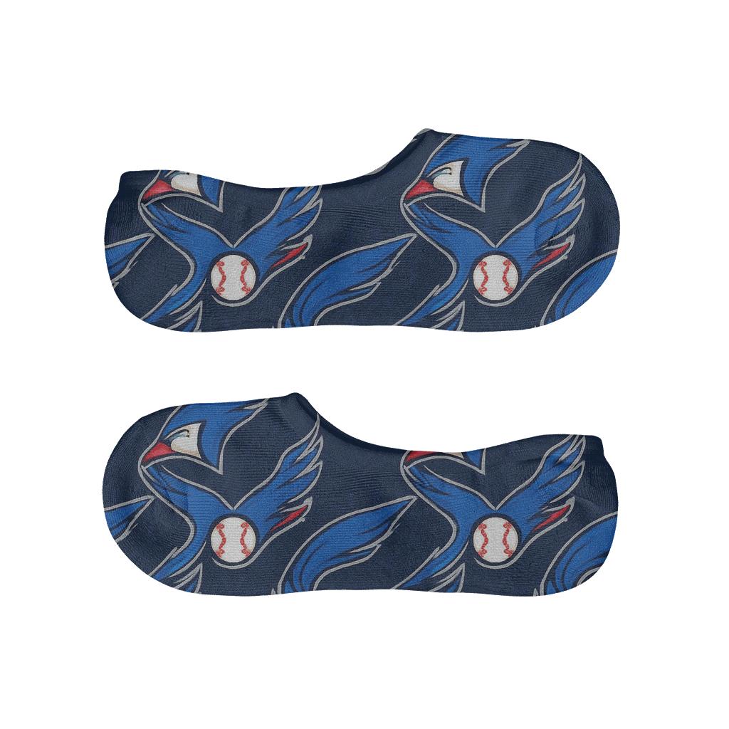 Blue Jays Wing Arc Diamond Grid comfortable low-cut socks