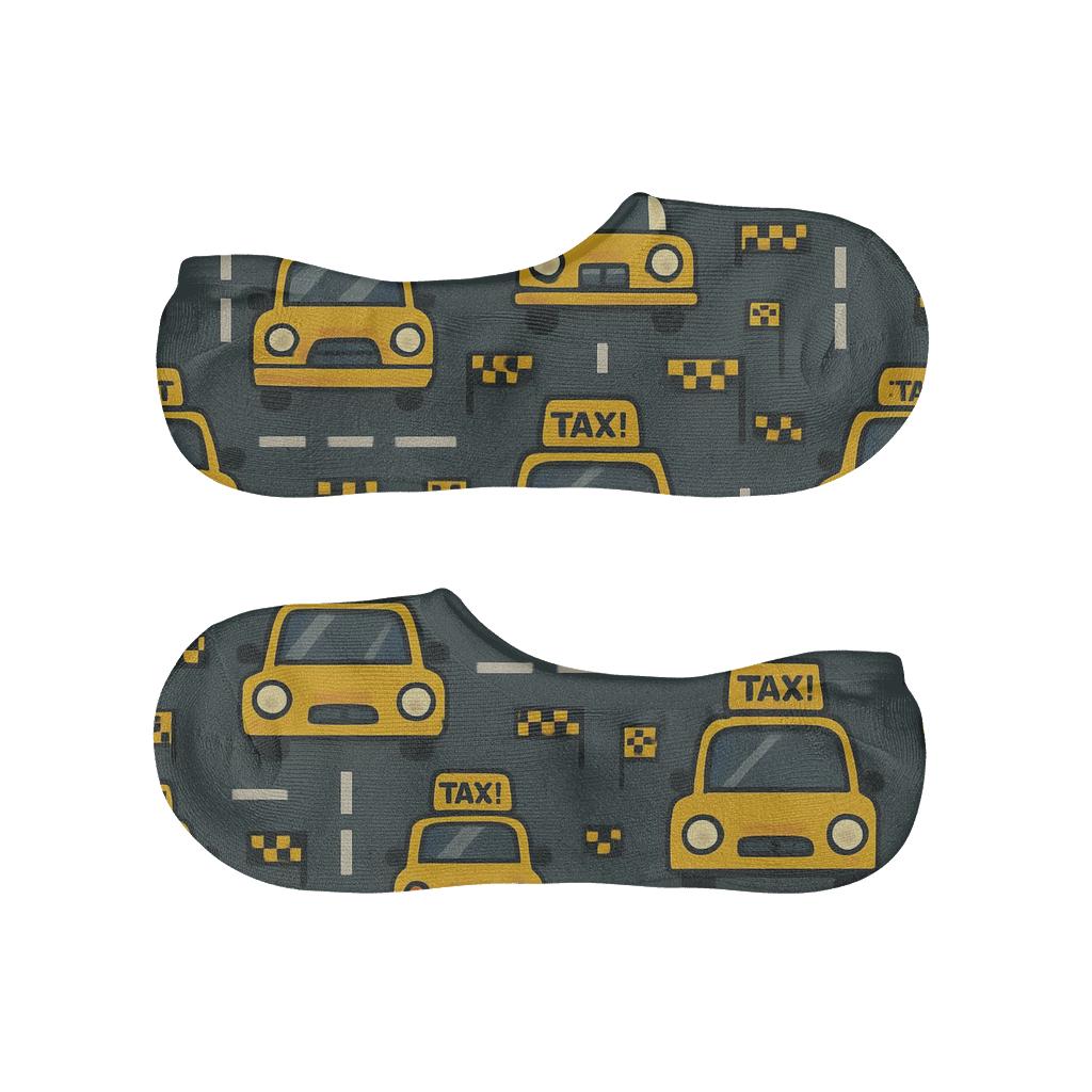 City Grid Of Taxi Driver Icons trendy no-show sock styles