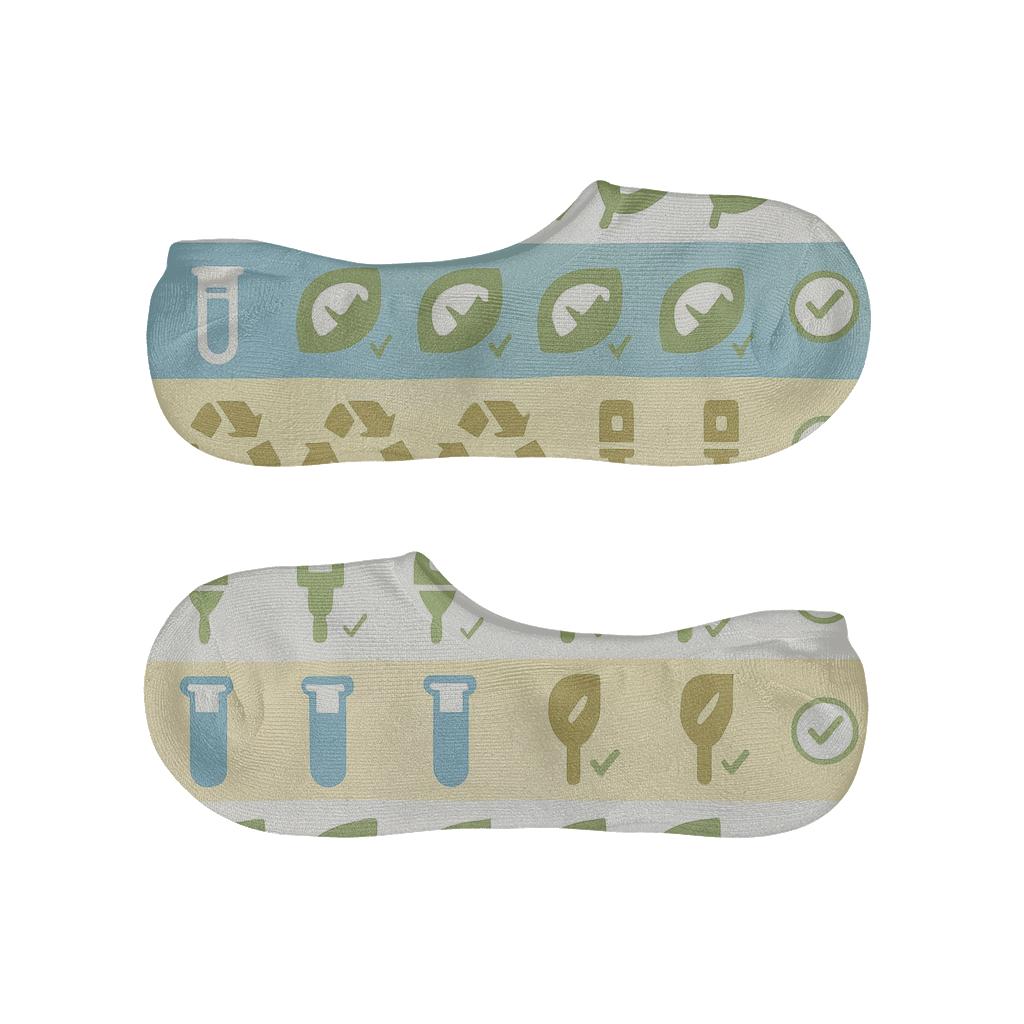 Field Tools With Environmental Inspector Icons Band Pattern personalized invisible socks