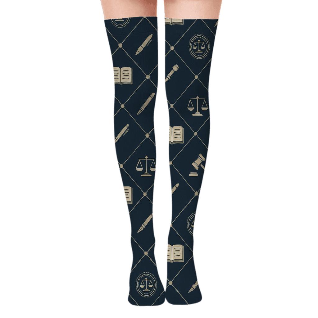Constellation Ledger Lattice Court-clerk Edition soft everyday over-the-knee socks
