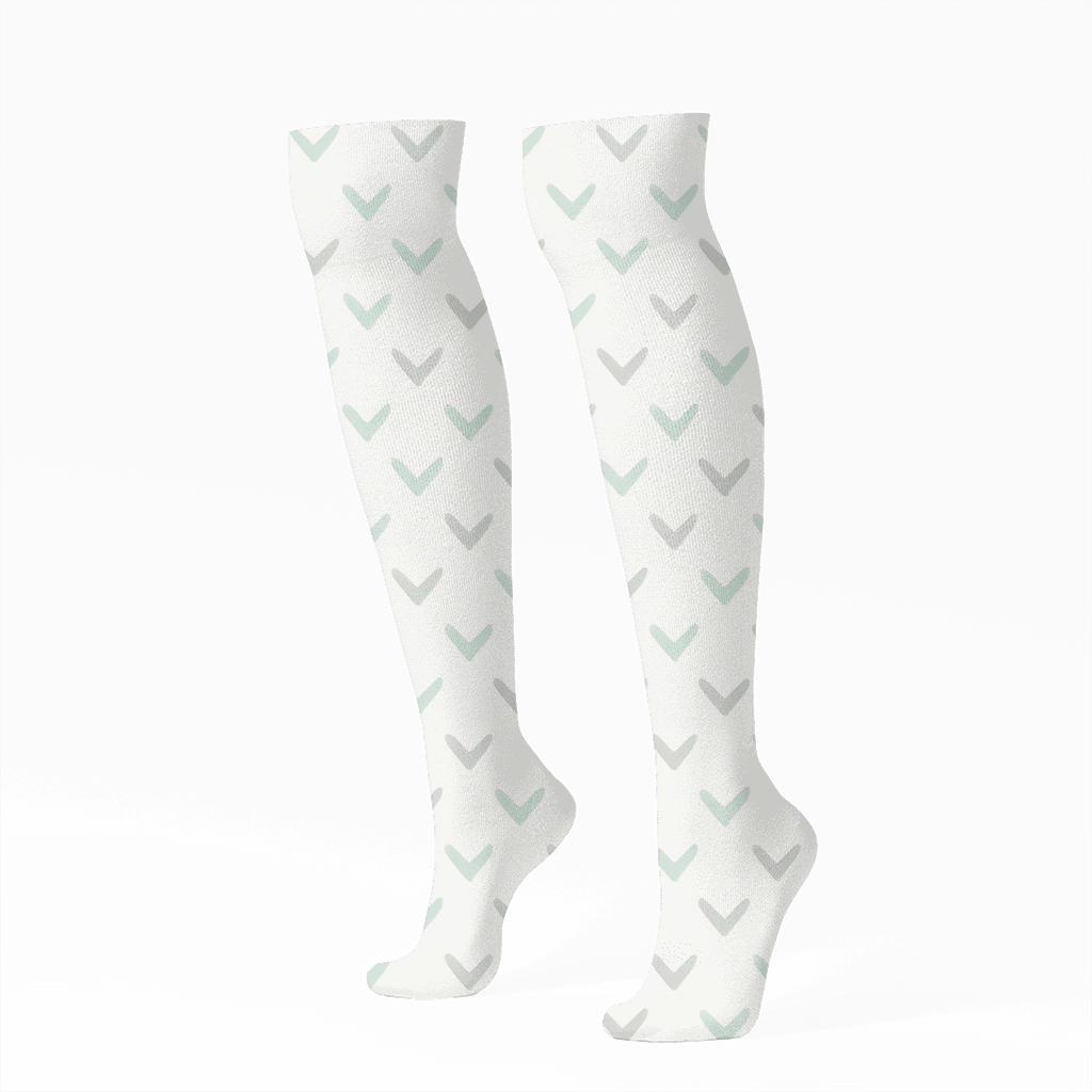 Micro Chevron Drift soft everyday knee-high socks
