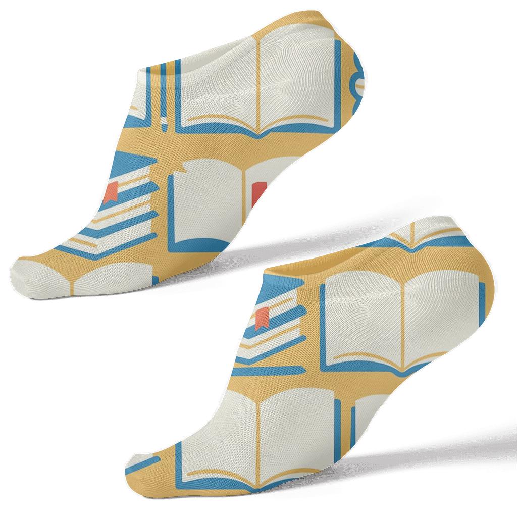 Notebook Chevron With Teacher Charm designer print ankle socks