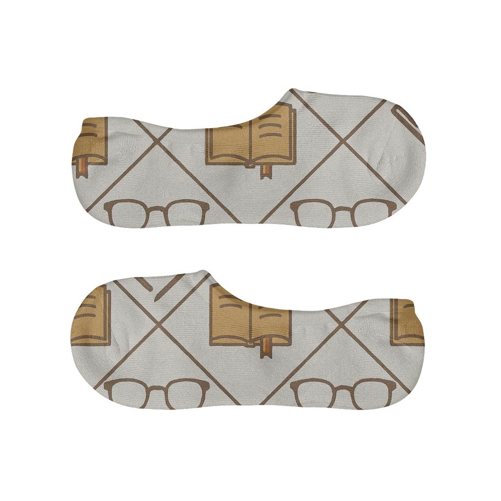 Librarian-Grade Reading Glasses Trellis comfortable low-cut socks