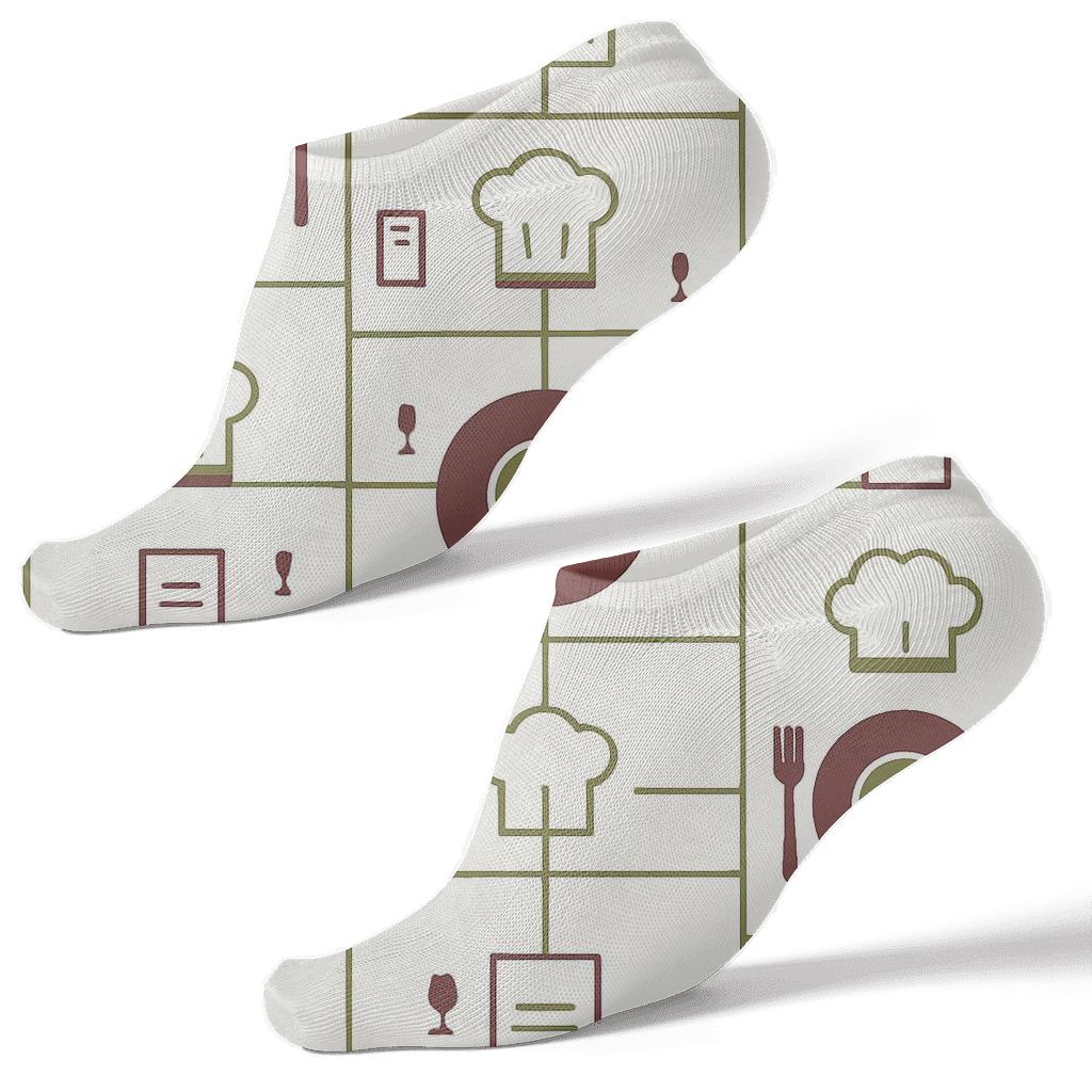 Restaurant Manager Lattice Dining Floorplan custom ankle socks