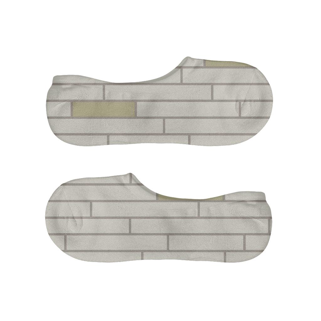 Thin Brick Slip soft cotton no-show socks