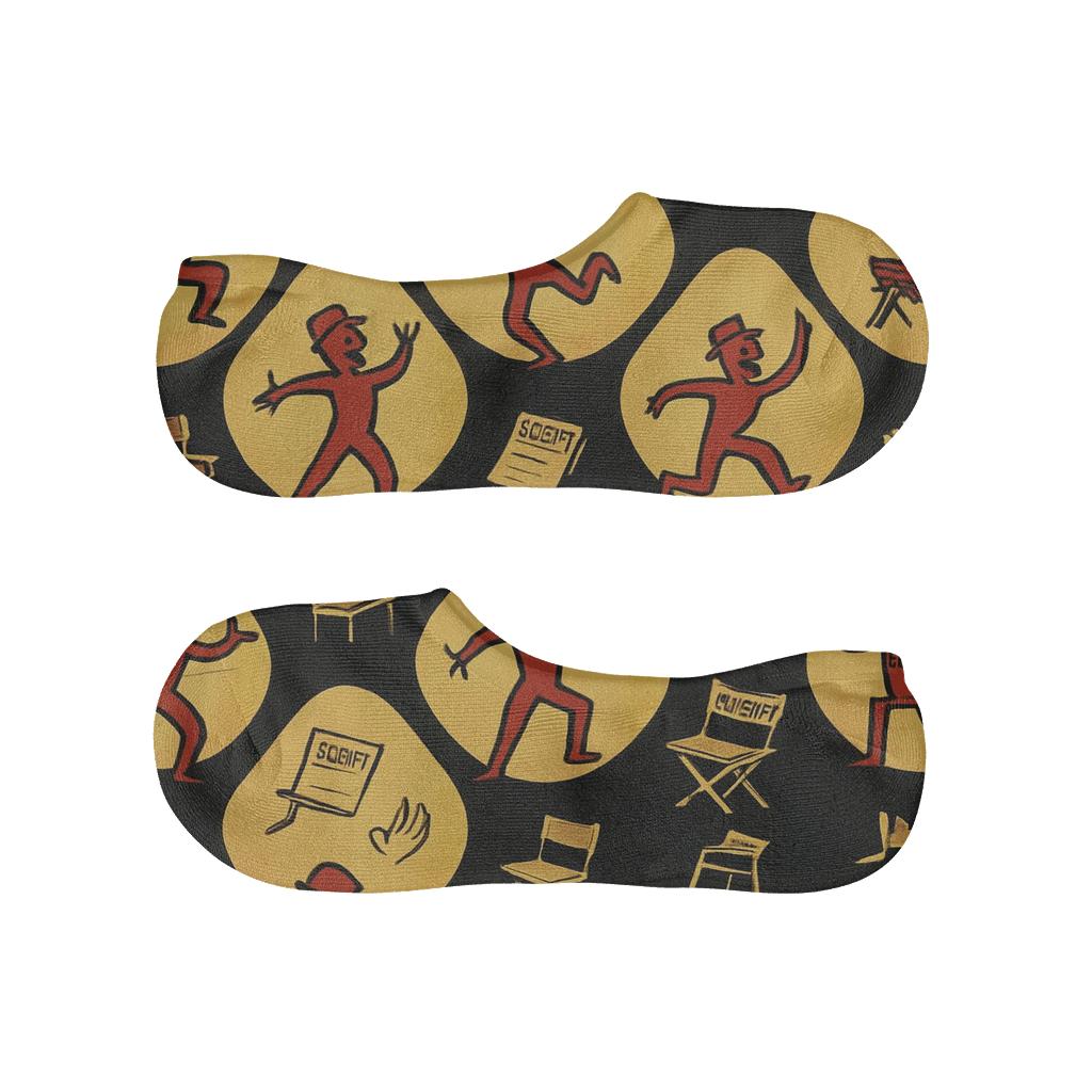 Actor Spotlight Silhouette Tessellation soft cotton no-show socks