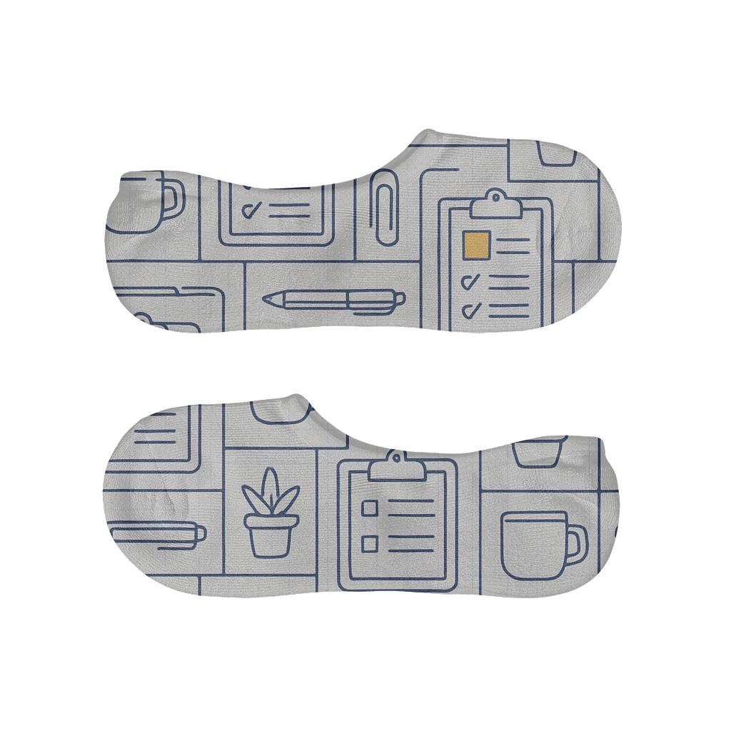 Blueprint Organizer Tessellation, Office Manager soft cotton no-show socks