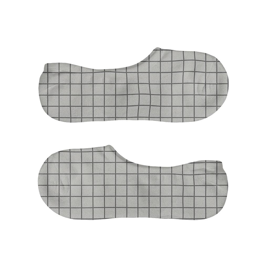 Mini Grid Warp Calm personalized invisible socks