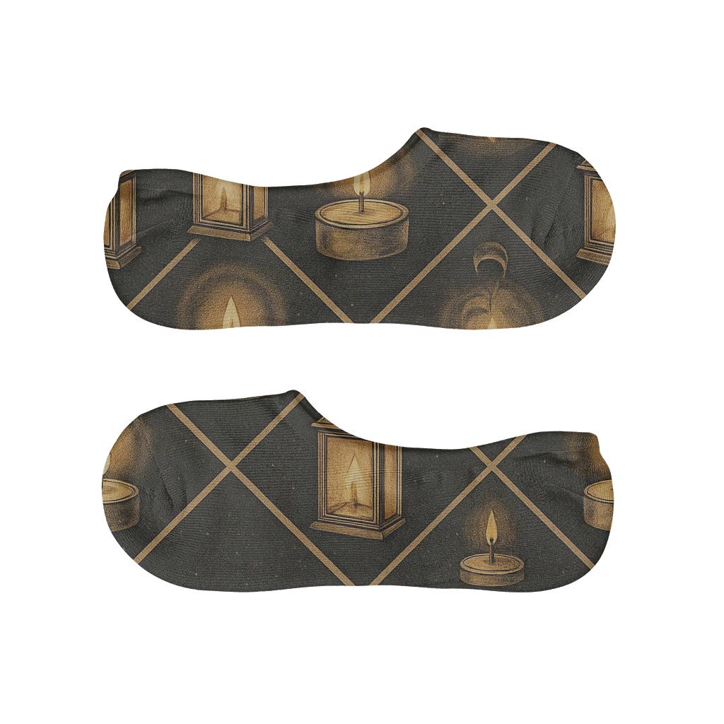 Lantern Lattice Candle Pattern personalized invisible socks