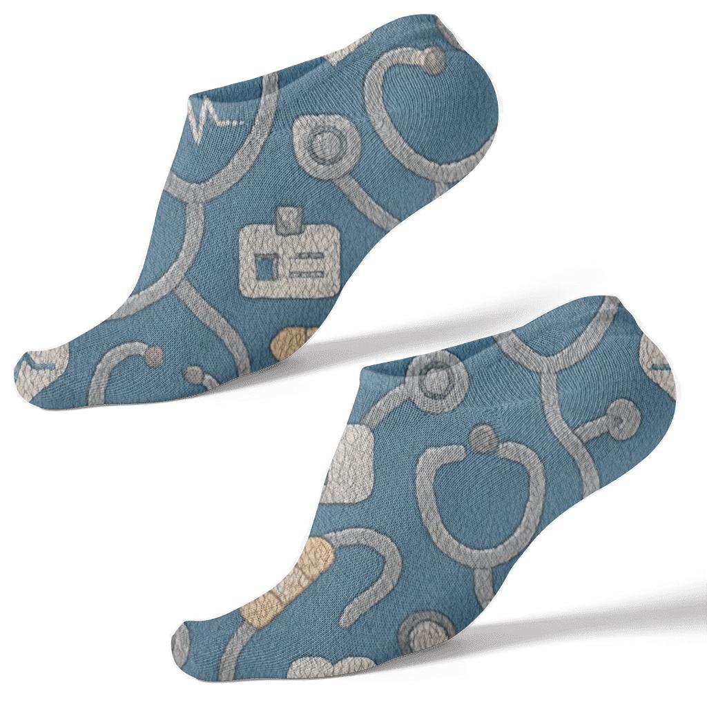 Knitted Stethoscope Loop Lattice For Every Nurse personalized ankle socks