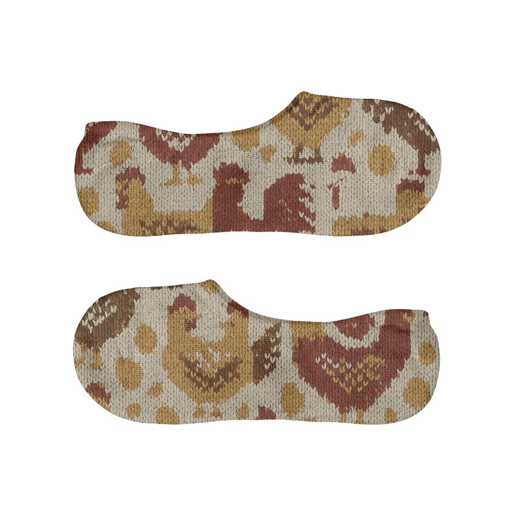 Knit Illusion Chicken Feather Lattice comfortable low-cut socks