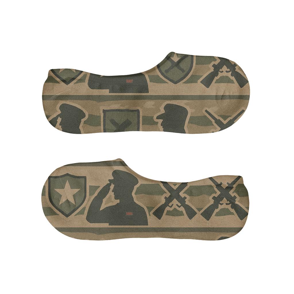 Insignia Parade With Soldier Highlights soft cotton no-show socks