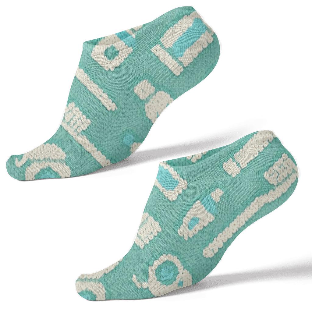 Knitted Dentist Chevron Parade premium sports ankle socks