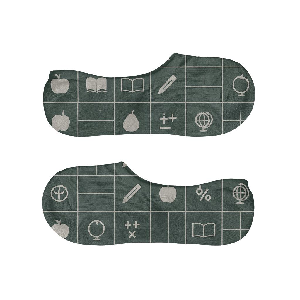 Chalkboard Lattice Grid For Teacher Edition unique hidden socks