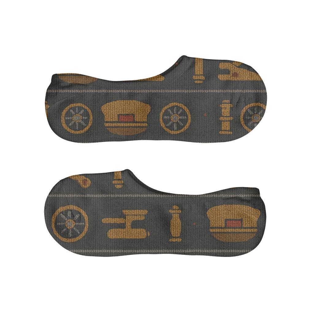 Knitted Illusion Rail Tie Bands For Train Conductor breathable seamless no-show sockscustom no-show socks