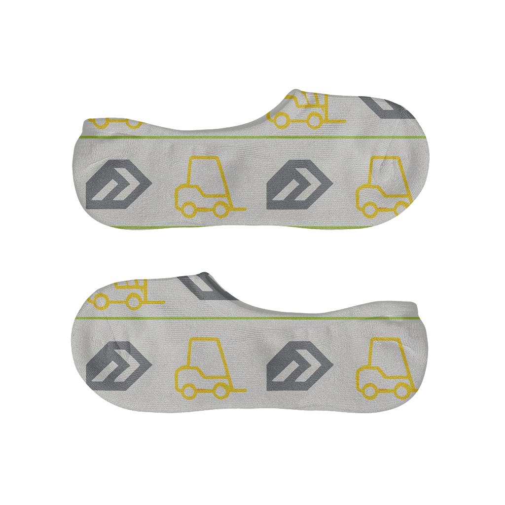 Modern Minimalist Grid With Loading Docks, Forklift Operator Edition custom no-show socks