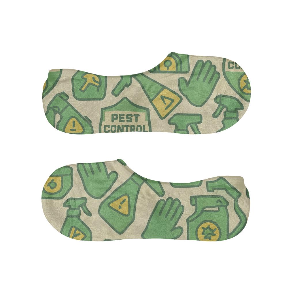 Service Badge Tiling For Pest Control Technician unique hidden socks