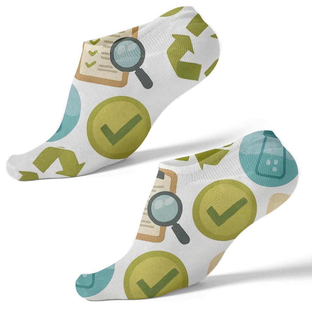 Environmental Inspector Checklist Tilework trendy patterned ankle socks