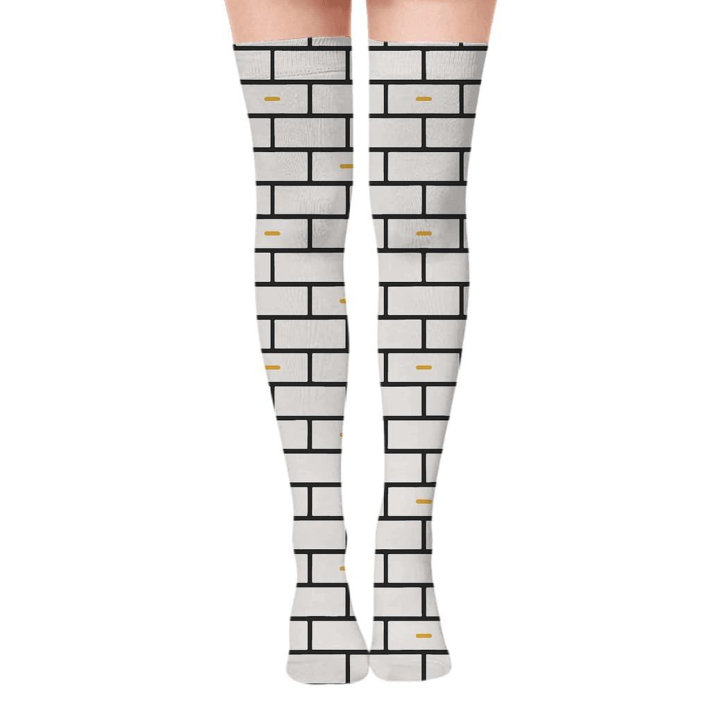 Soft Brick Micro Offset custom over-the-knee socks